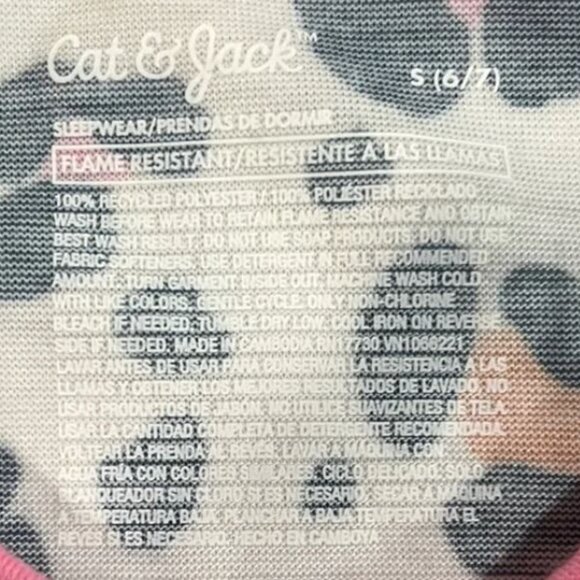 3/$15  Cat & Jack – Girls’ Cheetah Print Small (6/7) Sleeveless Tank Top - Picture 4 of 5